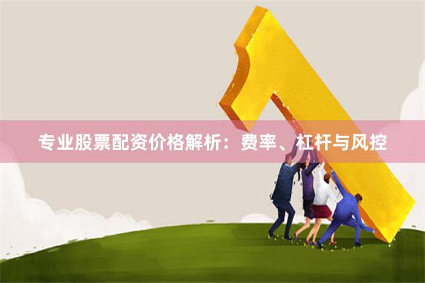 专业股票配资价格解析:费率、杠杆与风控